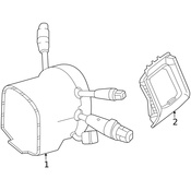 Mercedes Steering Column Cover - Genuine Mercedes 21268055089051