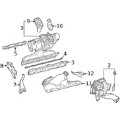 Mercedes Turbocharger Bracket - Genuine Mercedes 2561425200