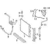 Mercedes Engine Coolant Overflow Hose - Genuine Mercedes 2225014025