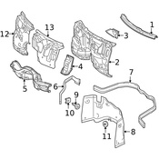 Mercedes Engine Compartment Insulation - Genuine Mercedes 2126826800