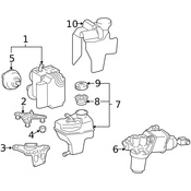 Mercedes ABS Modulator Bracket - Genuine Mercedes 2114310440