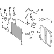 Mercedes Radiator Coolant Hose - Genuine Mercedes 2575012800