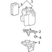 Mercedes ABS Modulator Bracket - Genuine Mercedes 2114310840