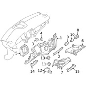 Mercedes Parking Brake Lever Cover -  Genuine Mercedes 2126890708
