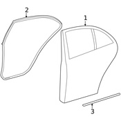 Mercedes Door Seal - Genuine Mercedes 2126903882