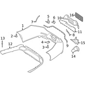 Mercedes Bumper Trim - Genuine Mercedes 2578802602