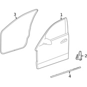 Mercedes Door Seal - Genuine Mercedes 2126904862