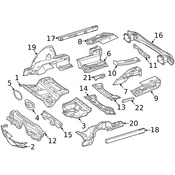 Mercedes Spare Tire Compartment - Genuine Mercedes 2126930017