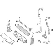 Mercedes Engine Oil Cooler Bracket - Genuine Mercedes 2225050140