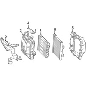 Mercedes Radiator Support Air Duct - Genuine Mercedes 2225050600