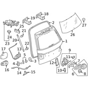 Mercedes Hatch Seal - Genuine Mercedes 2127400378