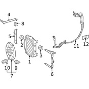 Mercedes Engine Oil Cooler Bracket - Genuine Mercedes 2115041240