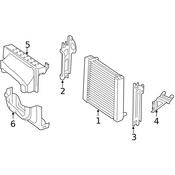 Mercedes Radiator Support Air Duct - Genuine Mercedes 2225050700