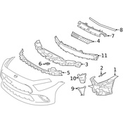 Mercedes Radiator Support Air Duct - Genuine Mercedes 2578856002
