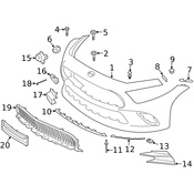 Mercedes Grille - Genuine Mercedes 2578856901