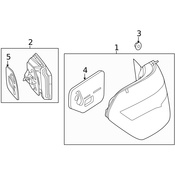 Mercedes Tail Light Housing Seal - Genuine Mercedes 212826149164