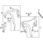 Mercedes Seat Belt Receptacle -  Genuine Mercedes 2128600669