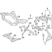 Mercedes Rack and Pinion Mount - Genuine Mercedes 2116280511