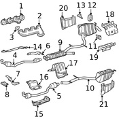 Mercedes Catalytic Converter Heat Shield - Genuine Mercedes 2116820071