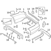 Mercedes Bumper Trim - Genuine Mercedes 2128850921