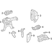 Mercedes Engine Mount Bracket - Genuine Mercedes 2602230200