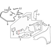 Mercedes Suspension Strut Brace -  Genuine Mercedes 2226200185