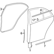 Mercedes Door Seal - Genuine Mercedes 2117301178