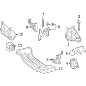 Mercedes Engine Mount Bracket - Genuine Mercedes 2642200300