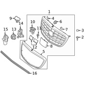 Mercedes Grille Emblem - Genuine Mercedes 2228170116