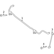 Mercedes Suspension Stabilizer Bar -  Genuine Mercedes 2133260465