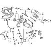 Mercedes Turbocharger Bracket - Genuine Mercedes 2700960145