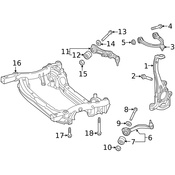 Mercedes Suspension Control Arm -  Genuine Mercedes 2133306501