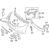 Mercedes Radiator Support Air Duct - Genuine Mercedes 2228850463