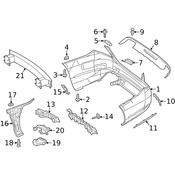 Mercedes Bumper Trim - Genuine Mercedes 2228851221