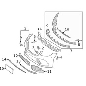 Mercedes Bumper Trim - Genuine Mercedes 2228851600