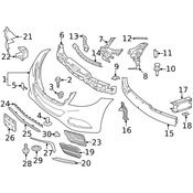 Mercedes Bumper Trim - Genuine Mercedes 2228852721