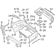 Mercedes Bumper Trim - Genuine Mercedes 2228853000