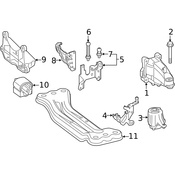 Mercedes Engine Mount Bracket - Genuine Mercedes 2740940141