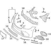 Mercedes Bumper Trim - Genuine Mercedes 2228857600