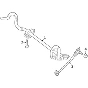 Mercedes Suspension Stabilizer Bar Link -  Genuine Mercedes 2233236300