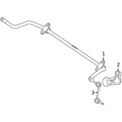Mercedes Suspension Stabilizer Bar Link -  Genuine Mercedes 223326280064