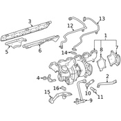 Mercedes Turbocharger Oil Line - Genuine Mercedes 2750903177
