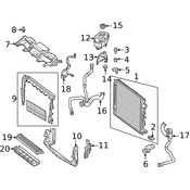 Mercedes Radiator Mount Bracket - Genuine Mercedes 2135040000