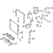 Mercedes Engine Coolant Reservoir Bracket - Genuine Mercedes 2135040100