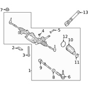 Mercedes Steering Tie Rod End - Genuine Mercedes 2234601301