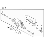 Mercedes Rack and Pinion Bellow - Genuine Mercedes 2234604701