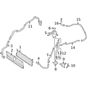 Mercedes Engine Coolant Pipe - Genuine Mercedes 2235001601