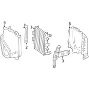 Mercedes Radiator Support Air Duct - Genuine Mercedes 2235052500