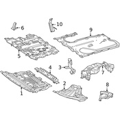 Mercedes Radiator Support Air Duct - Genuine Mercedes 2235280000