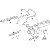 Mercedes Turbocharger Coolant Line - Genuine Mercedes 275200175164